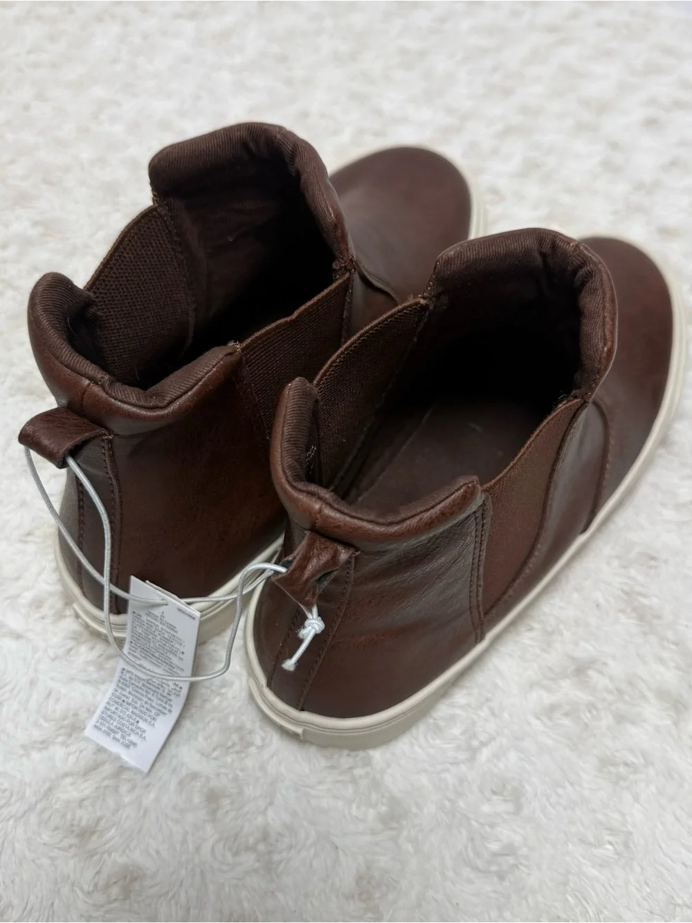 Old Navy Brown Chukka Boot Sneakers with Cream Sole
